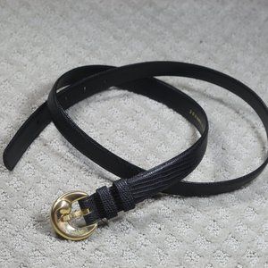 NWOT MLX Black Snakeskin Imprint Belt Size: 42"